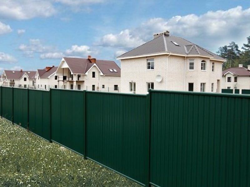 заборы из профнастила монтаж