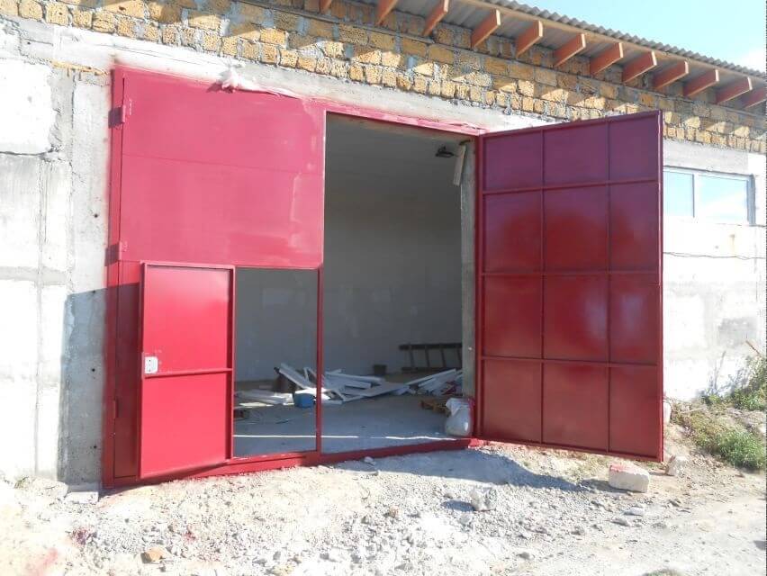 забор из профнастила фото пример