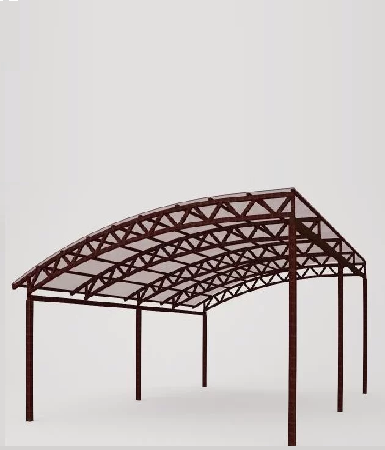 Односкатный навес под ключ Нижневартовск