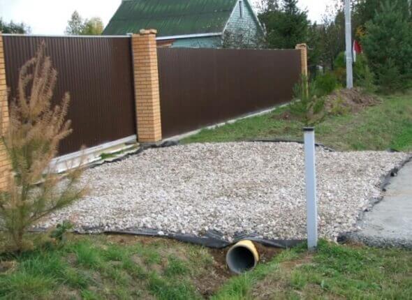 обустройство въезд на участок